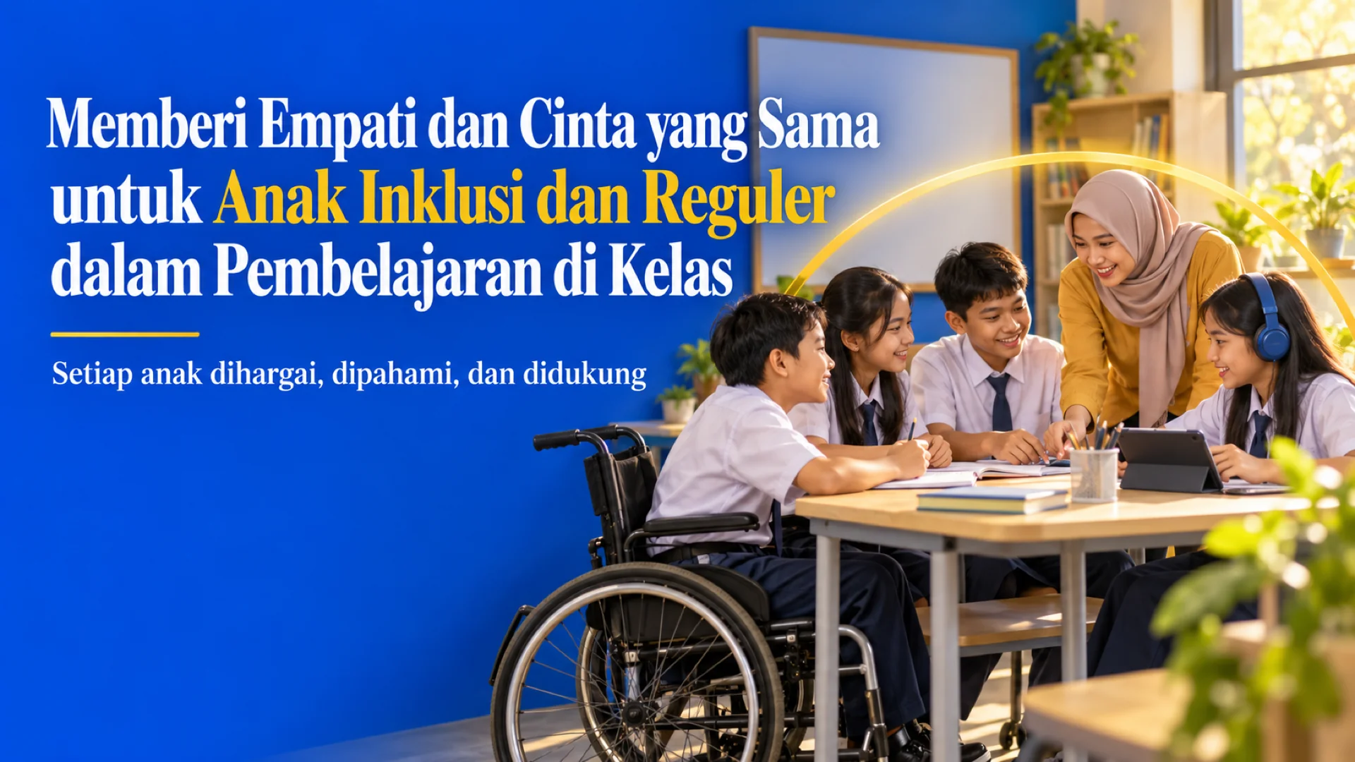 Memberi Empati dan Cinta Sama untuk Anak Inklusi dan Reguler di Kelas