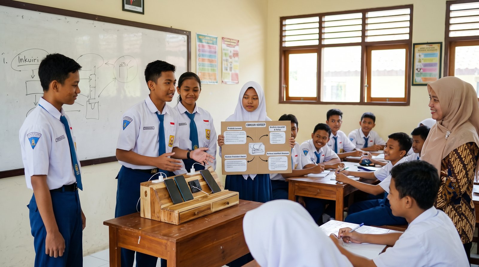 Foto 2 — Mengembangkan Entrepreneurial Eye melalui Inkuiri Terbuka: Transformasi Limbah Bahan Keras Menjadi Solusi Fungsional