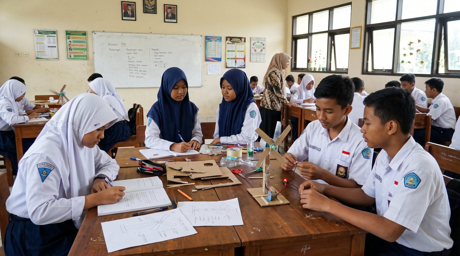 Penerapan Jurnal "Fail-Forward" dan Proyek Rancang Bangun Kincir Angin untuk Melatih Ketekunan dan Regulasi Diri Siswa IPA Kelas 8