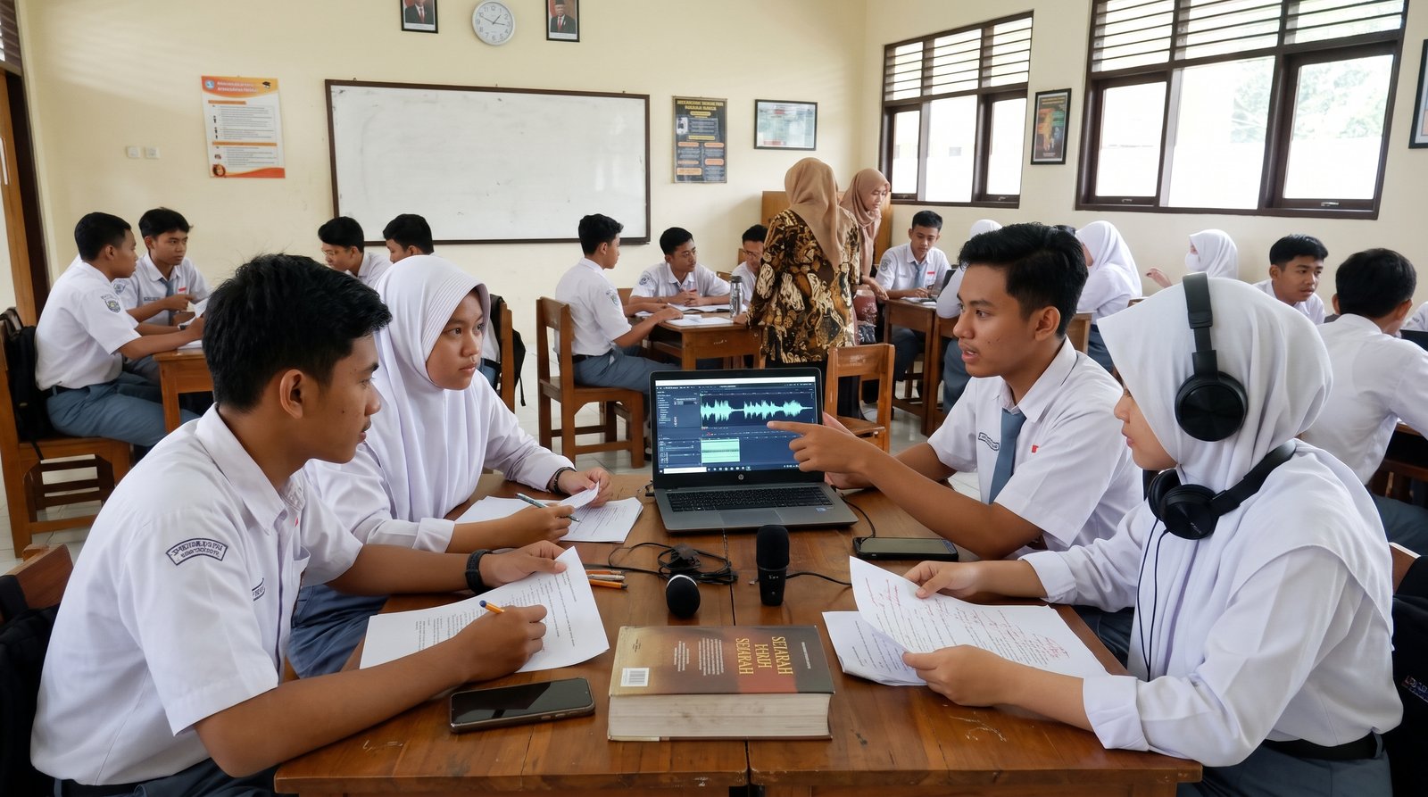 Penerapan Interdependensi Peran dalam Proyek "Podcast Sejarah Lokal" untuk Membangun Sinergi Kolaboratif Kelas 10