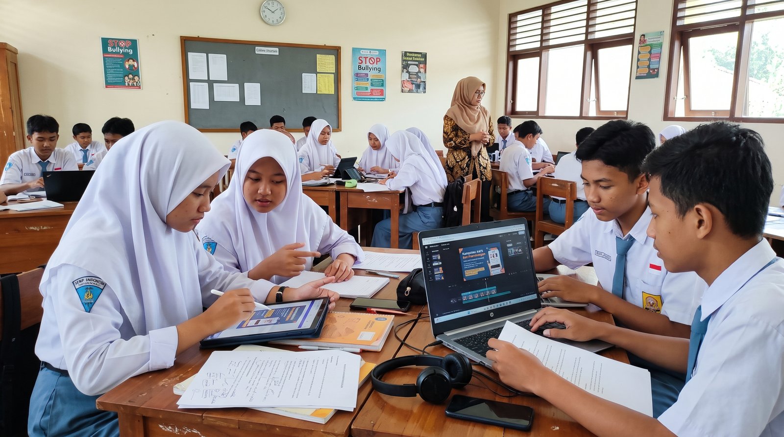 Foto 3 — Transformasi Teks Persuasi menjadi Kampanye Digital Multimodal: Menyesuaikan Gaya Komunikasi untuk Audiens Remaja di Kelas 9