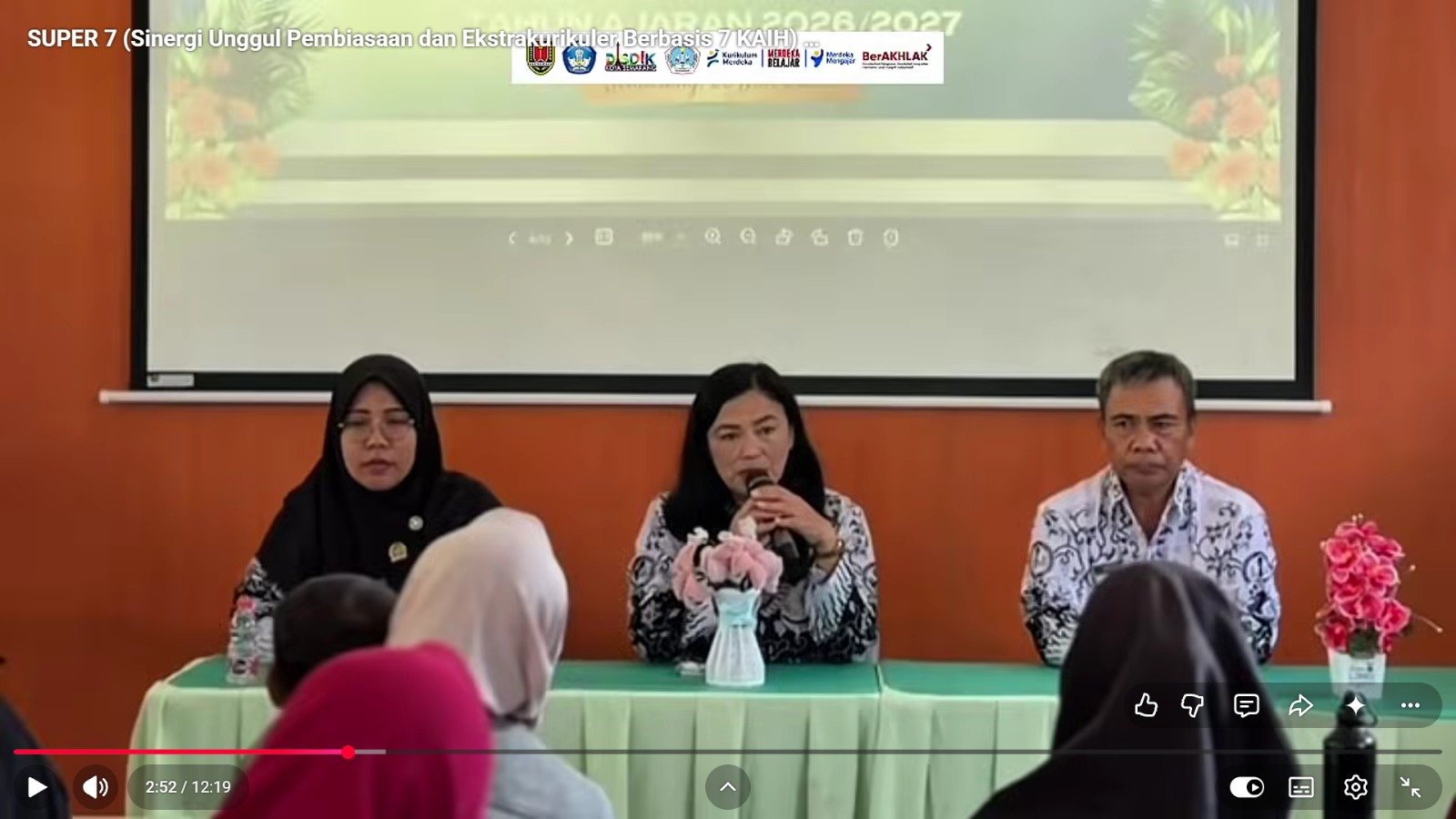Foto 2 — Membangun Kesepahaman Sejak Awal: Pentingnya Pemaparan Program Intra, Ekstra, Kokurikuler, Pembiasaan Pagi, dan SUPER 7 di SDN Purwoyoso 04.