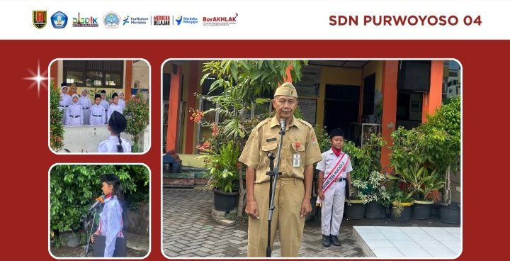 Foto 2 — Praktik Baik Komunikasi Efektif Guru sebagai Pembina Upacara dalam Penguatan Pendidikan Karakter di SD Negeri Purwoyoso 04