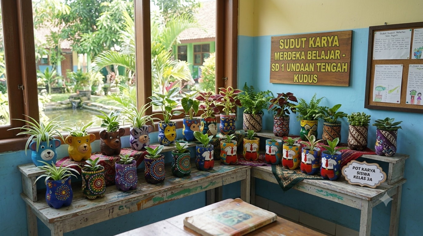 Mengembangkan Kreativitas Siswa Kelas 3 Melalui Pembuatan Pot Bunga Hias dari Botol Plastik Bekas untuk Hijaukan Kelas