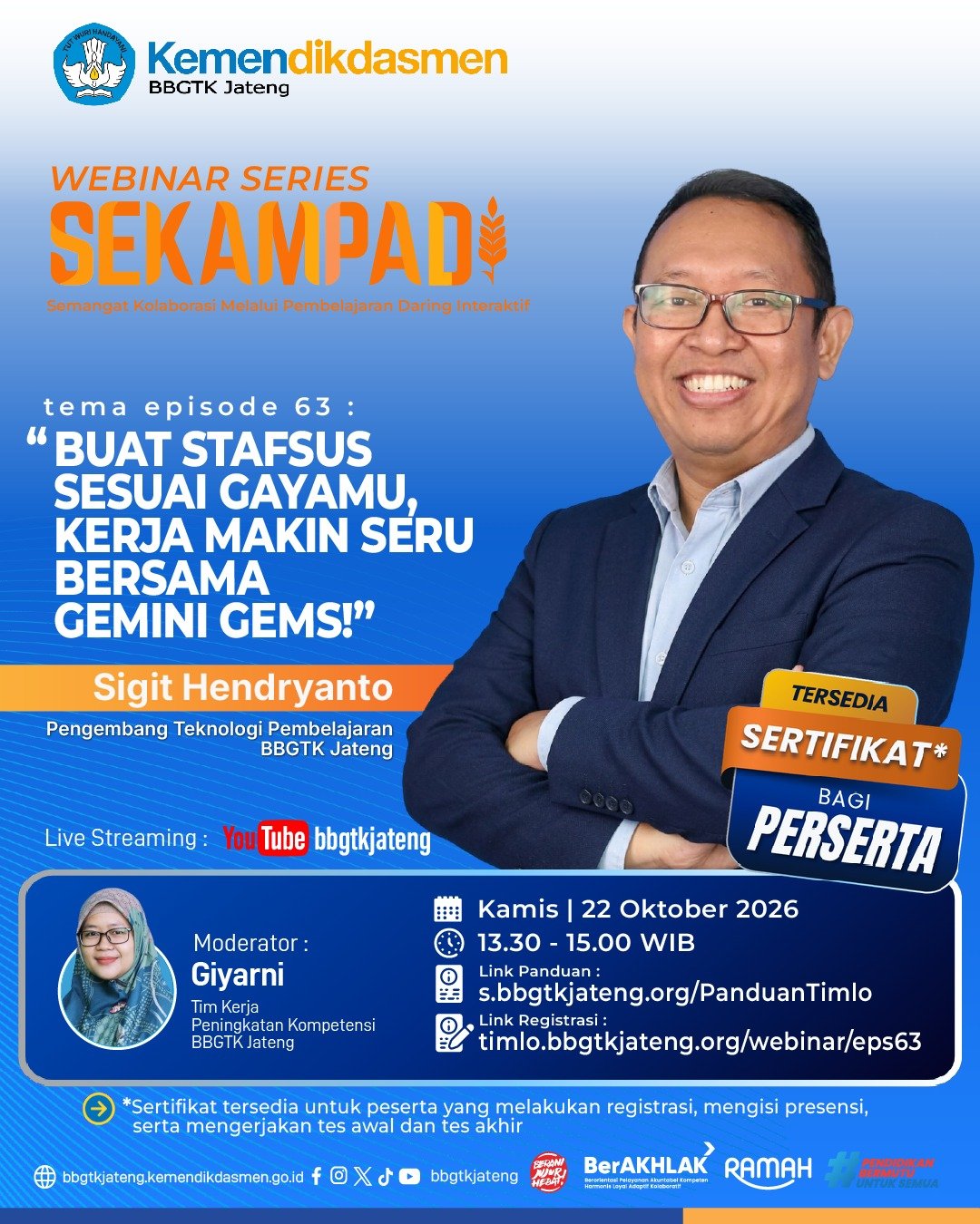 Buat Stafsus Sesuai Gayamu, Kerja Makin Seru Bersama Gemini Gems!